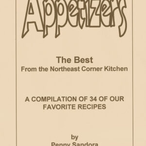 Appetizers recipe book cover by Penny Sandora.
